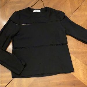 Zara cutout stitch sweater